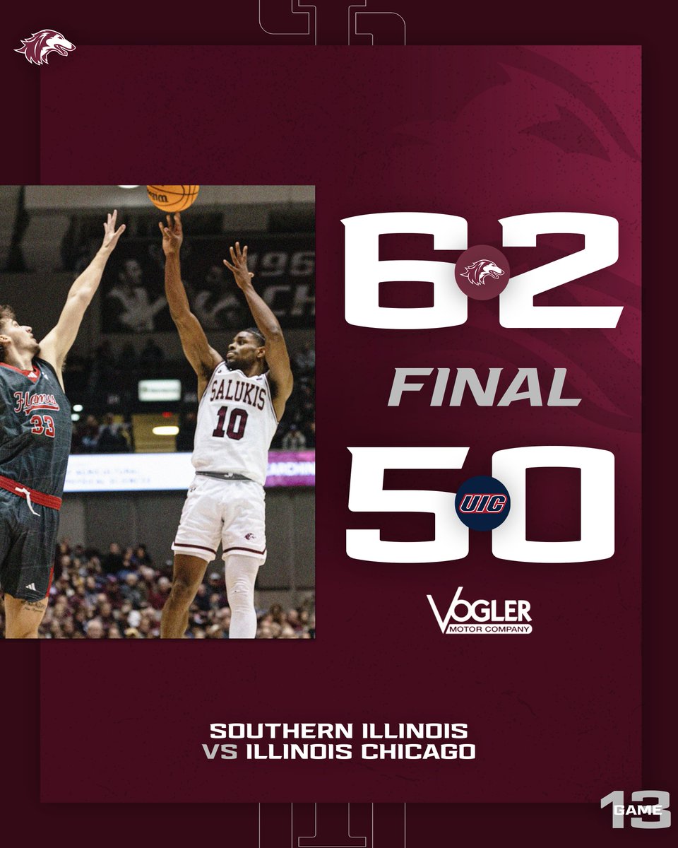 Bringing in the New Year with a W! 🎊 #Salukis | #KeepYourChip