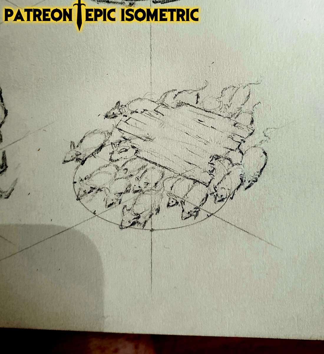 alexdrummo's tweet photo. Rat raft. 
Possibly the best "mount" you can have in dungeons and dragons.
#dnd #lotr #dungeonsanddragons #lordoftherings #ttrpg #tabletop #ttrpgcommunity #TTRPGs #rpg #roll20 #battlemap #battletokens #icons #tokens #gamepieces #conceptart #concept #design #pencil #pencilart https://t.co/nKeBKBurcK