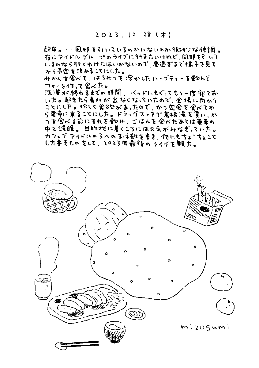 12/28の絵日記 