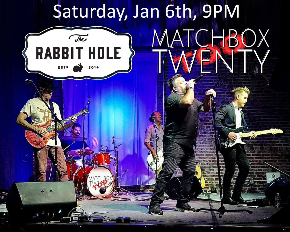 MatchboxTwentyT's tweet photo. Check us out in San Diego!  Saturday, Jan 6th, at the Rabbit Hole.
https://t.co/dCtHXQTnSD https://t.co/4NSWnRYhVx