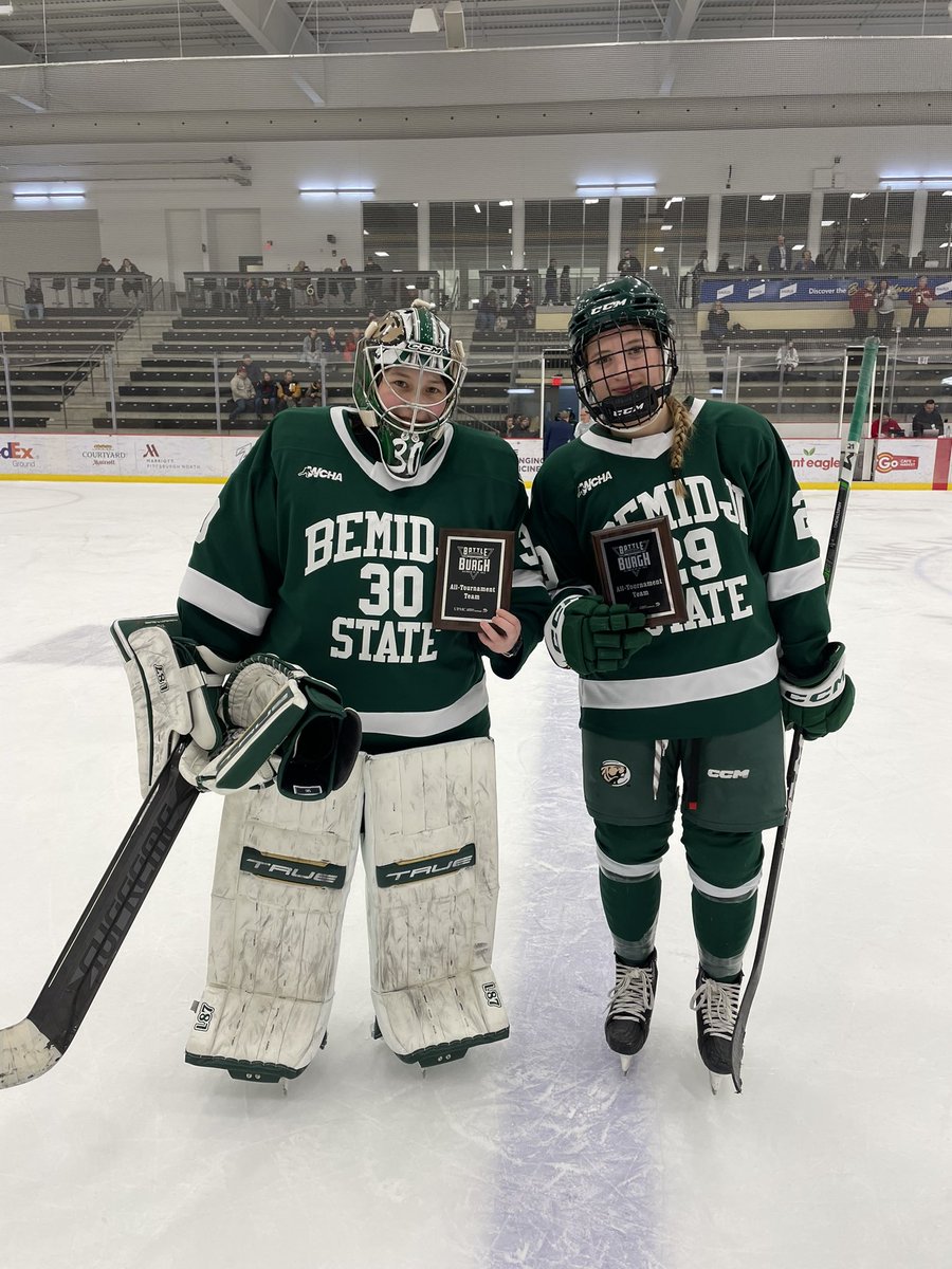 Congrats to Eva Filippova and Hailey Armstrong for being named to the Battle of the Burgh All-Tournament Team!! 🦫👏🏻 #Gobeavers