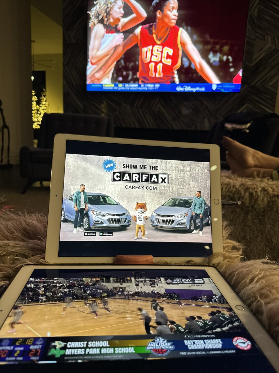 The stimulation is real….high school boys basketball…..@NFL game and of course @MarchMadnessWBB! #love