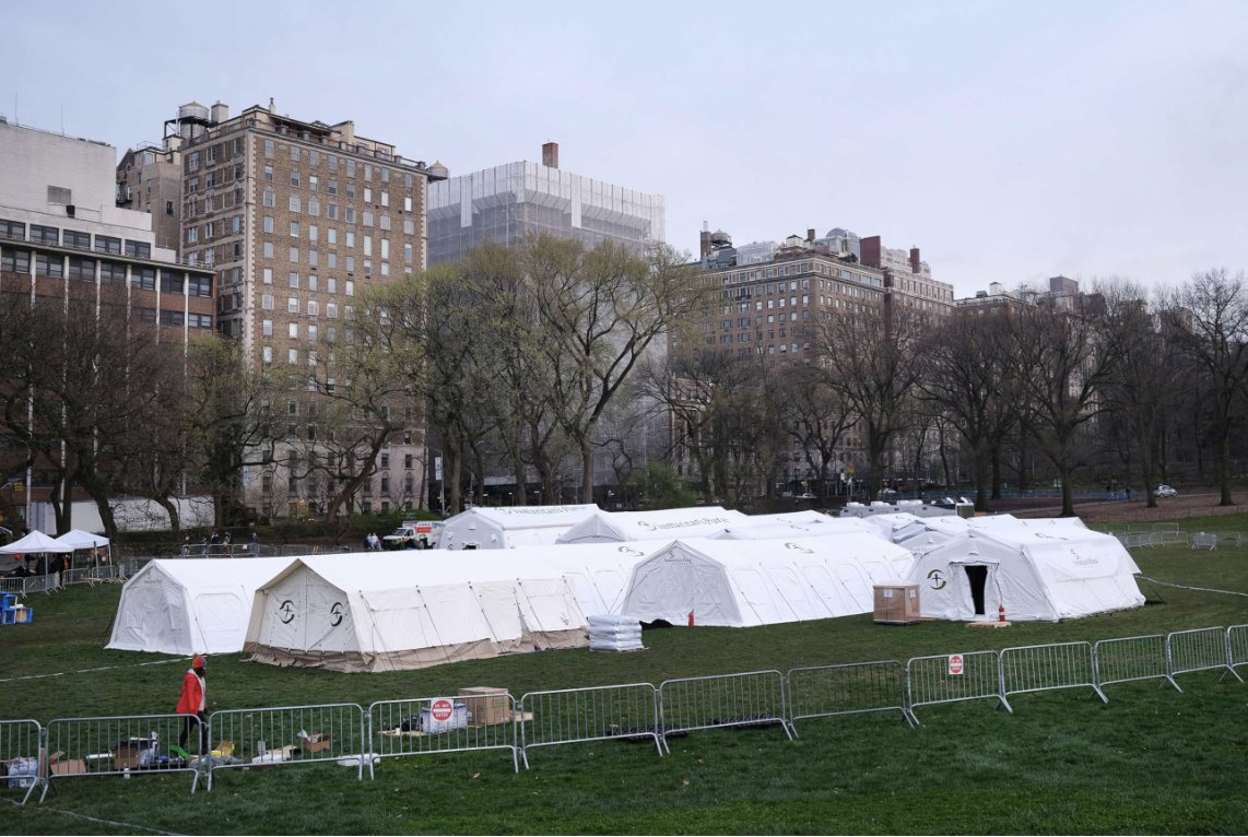 My 4th photo of 2023 (and again this image is not from 2023) but its a field hospital being built in central park NY for COVID. The pandemic continues as wave after wave and variant change we must continue to fight with all the tools we have. abcnews.go.com/Health/central…