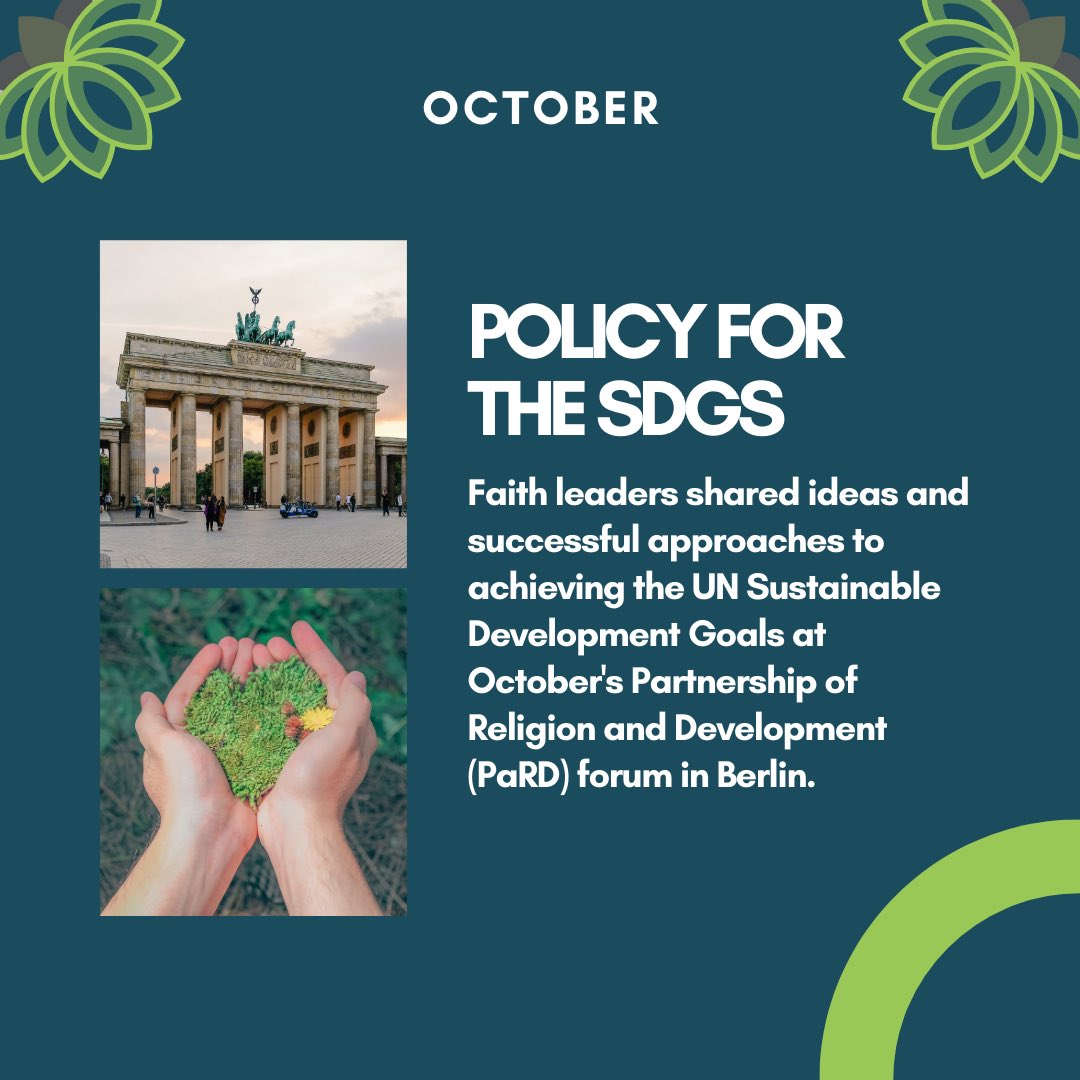 In October, we went to Berlin and participated in @PaRDSecretariat’s annual forum, where we joined other interfaith voices in discussing successful approaches toward achieving the SDGs. • #G20Interfaith #if20 #sdgs