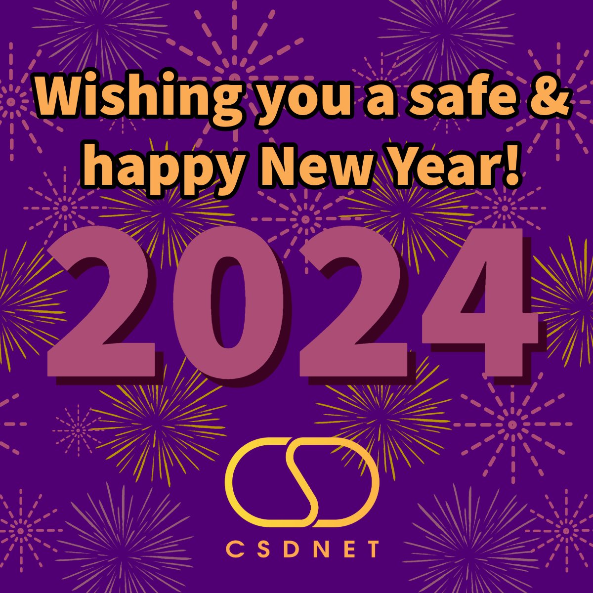 CSDNET's tweet photo. Happy New Year from the #CSDNET family to you &amp; yours! 🥳🎈🎉🍸
#HappyNewYear2024 #NewYearsEve #NewYears2024 https://t.co/faPrrRy1o0