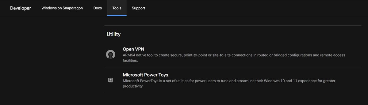 sinclairinat0r's tweet photo. https://t.co/TUddecuOxI

#WindowsOnSnapdragon #PowerToys 😏 https://t.co/VMhNHKpEun