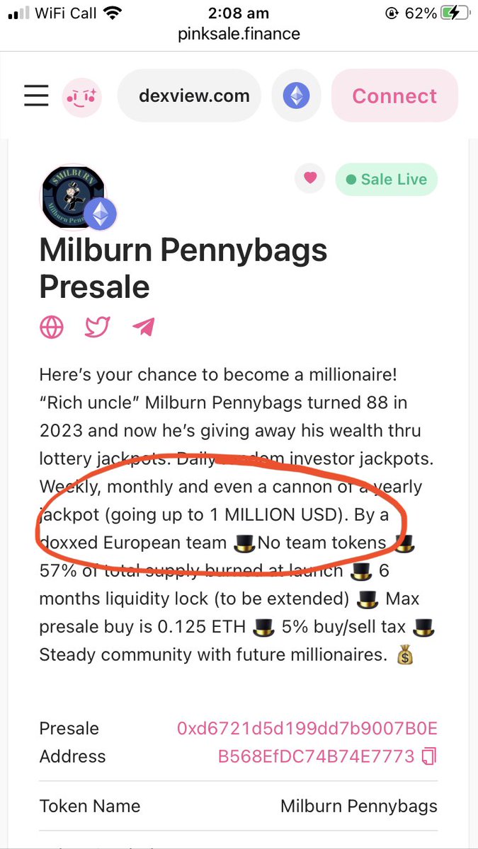 I’m all in. Eligible for lottery draws, free NFTs and much much more, get on it, no one is going to do it for you, quit the dreaming, the reality is happening right now.  It’s so easy to become incredibly wealthy in this digital age.  <a href="/pinkecosystem/">PinkSale (Pink Ecosystem)</a>