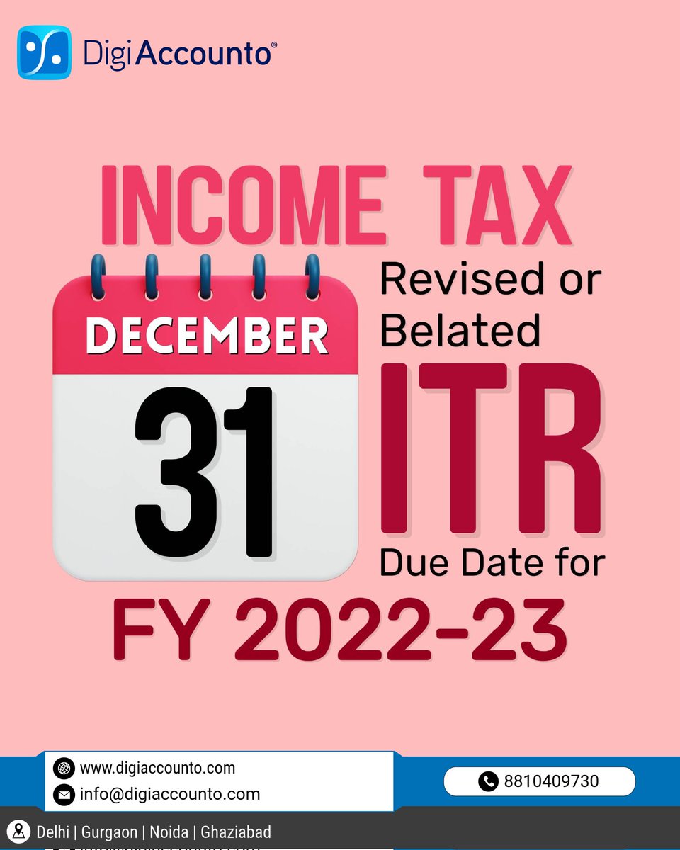Digiaccounto1's tweet photo. Digi Accounto - Your Compliance Partner 

Accutech Digi Accounto Private Limited
Choose Digi - Karo Compliance Easy
881-040-9730
info@digiaccounto.com
https://t.co/vOL85UDyfb
Delhi | Ghaziabad | Noida | Gurgaon 
#GST #gstin #Accounting #accountinghelp #business #SmallBusiness #startups #company #registrationservices #companyregistration #LLPS #MSMEs #digiaccounto