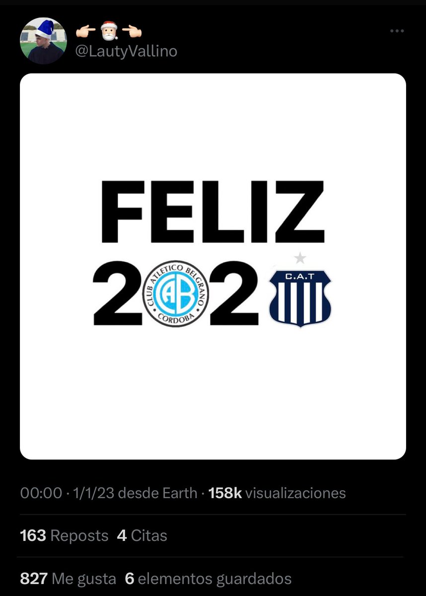 Elbardelcat's tweet photo. ⭐️ ¡𝙏𝙒𝙀𝙀𝙏 𝘿𝙀𝙇 𝘼𝙉̃𝙊!

@LautyVallino con FELIZ 2023.

#TTAWARDS2023 https://t.co/UtVKU13UBm