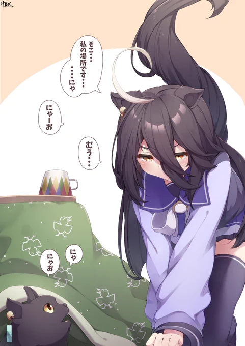 こたつの縄張り争いカフェさん