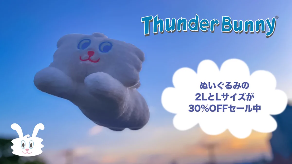 サンダーバニー　特大　ぬいぐるみ サンダーバニー 特大 ぬいぐるみ サンダーバーニー ぬいぐるみ