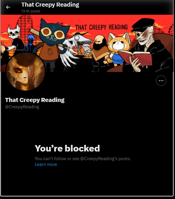 also we got blocked by the same fucker :]