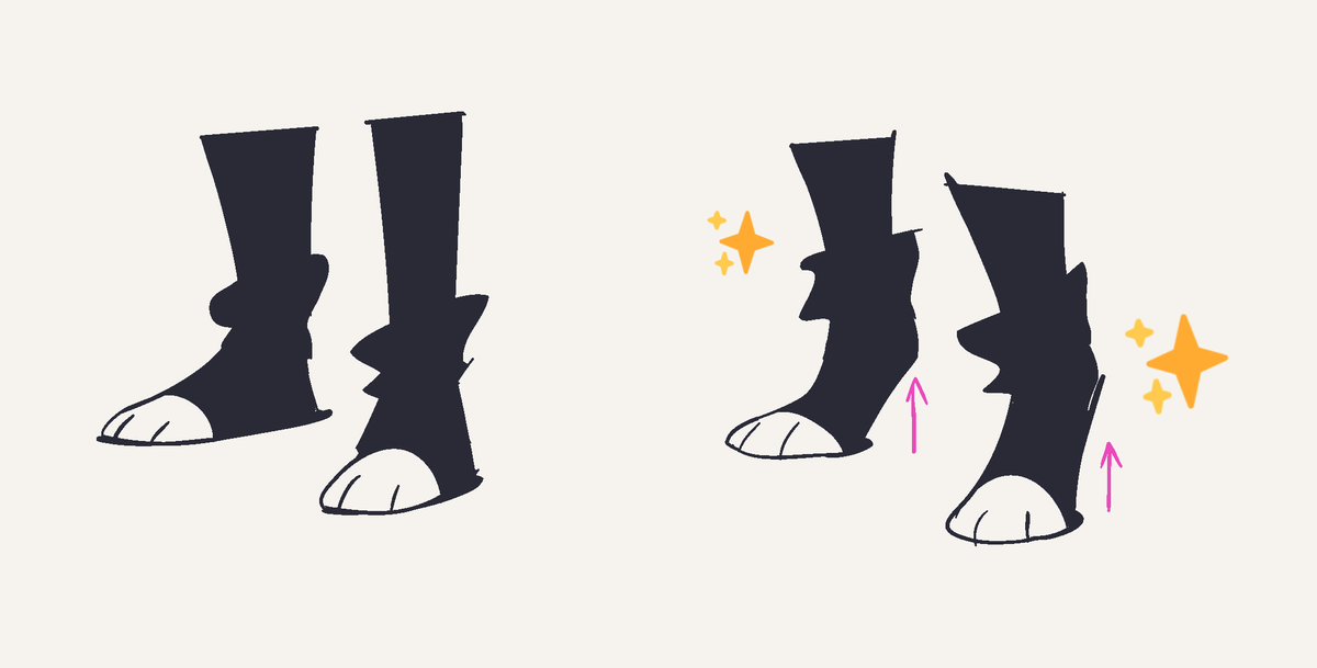 minbitt's tweet photo. this one let me be digitigrade https://t.co/qCU82RL1e7