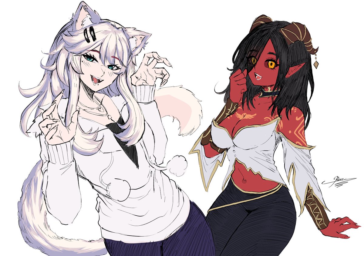 It's been a year since I started this commission thing and I wanted to thank <a href="/KittyKathee/">Kitty 🤍 Gacha Addiction Arc 🤍 🔞 🏳️‍🌈</a> and <a href="/TeaTheDemon/">❤️ Tea the demon🍵😈VTUBER (indefinite haitus)</a> once again
For the opportunity, you two changed my life and you don't know how much I appreciate that
Thanks for being the first and thanks for this year! Love ya!