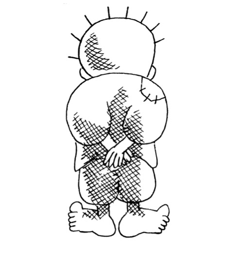 old_schooooool's tweet photo. 【拡散希望】ハンダラとともにガザでの即時停戦を要求します。漫画家の方々は、後ろを向いて手を組んでいるキャラクターの絵を #withHandala とともに投稿してくださいませんか？これはイタリアの漫画家80名の活動への協働です。企画者は松下真理子、Zohre Miha、川勝徳重。
https://t.co/ChrRj8hTWf https://t.co/fBLEPz9z3G