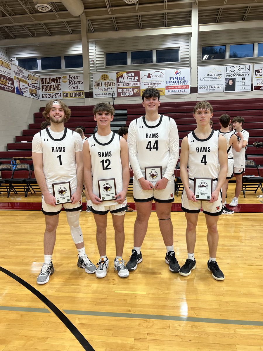 Great trip to Pineville. Rebounding after the first game the Rams ended up 2-1 with a win over Fairview today. Congratulations to Conner Sutton, Connor Thacker, Christian Large, and Jonah Arnett for making the All-Tournament team and to the TEAM for winning the Consolation Tourn.