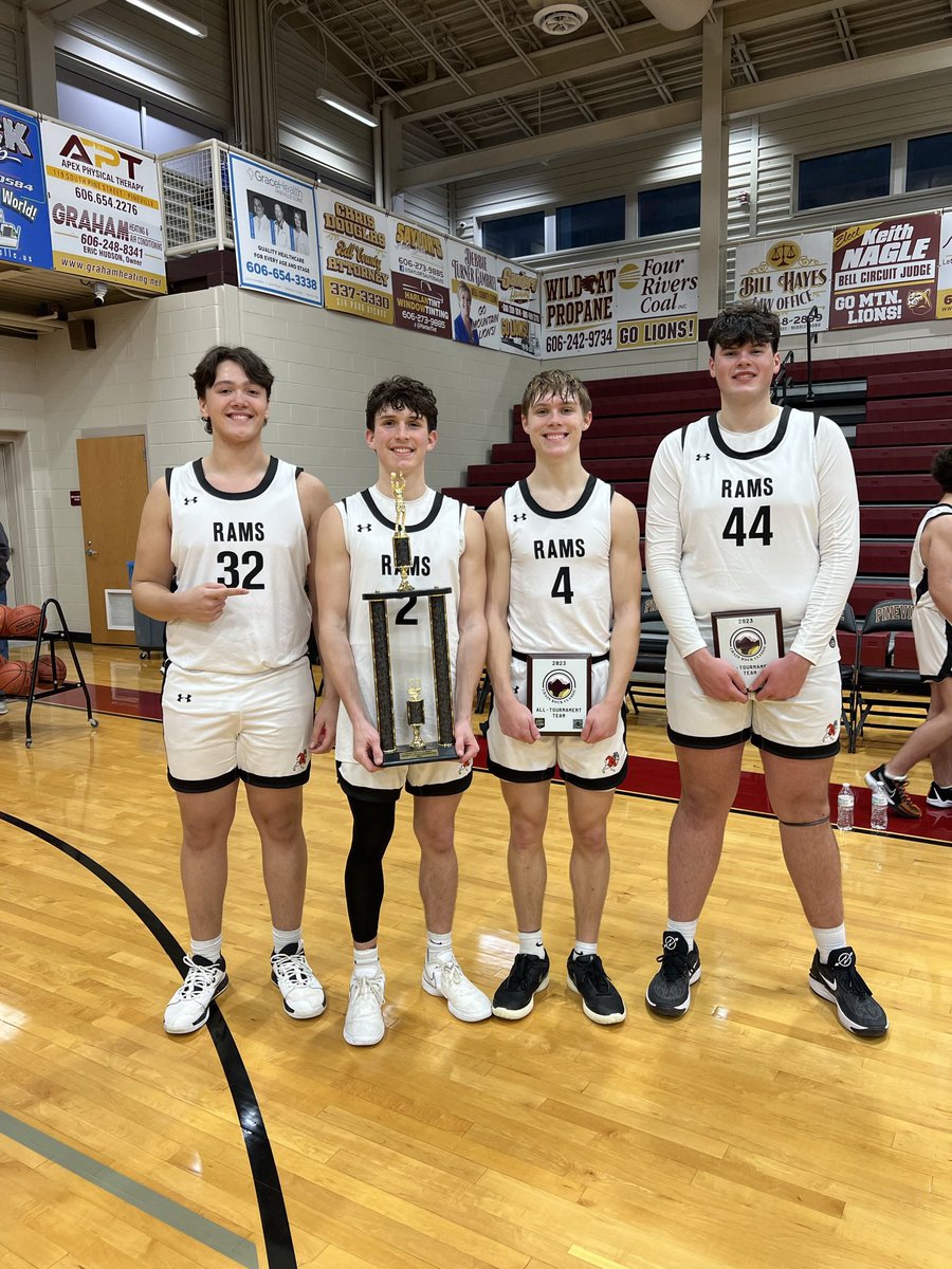 racelandramsbb's tweet photo. Great trip to Pineville. Rebounding after the first game the Rams ended up 2-1 with a win over Fairview today. Congratulations to Conner Sutton, Connor Thacker, Christian Large, and Jonah Arnett for making the All-Tournament team and to the TEAM for winning the Consolation Tourn. https://t.co/iY9lCbzNGc