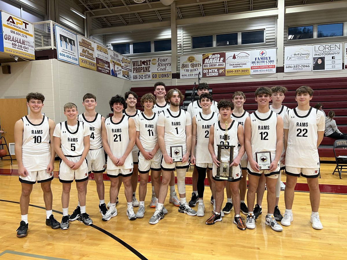 racelandramsbb's tweet photo. Great trip to Pineville. Rebounding after the first game the Rams ended up 2-1 with a win over Fairview today. Congratulations to Conner Sutton, Connor Thacker, Christian Large, and Jonah Arnett for making the All-Tournament team and to the TEAM for winning the Consolation Tourn. https://t.co/iY9lCbzNGc