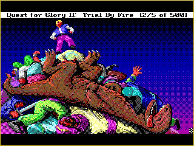JustPlaying85's tweet photo. One of my favorite moments in #QuestforGloryII #TrialbyFire.
#Hero #HeroesQuest #QFG #QuestforGlory #Adventure #PointandClick #Sierra #AdventureGame #RetroGame #MSDOS #DOS #DOSGames #DOSGaming https://t.co/U685jIgA8V