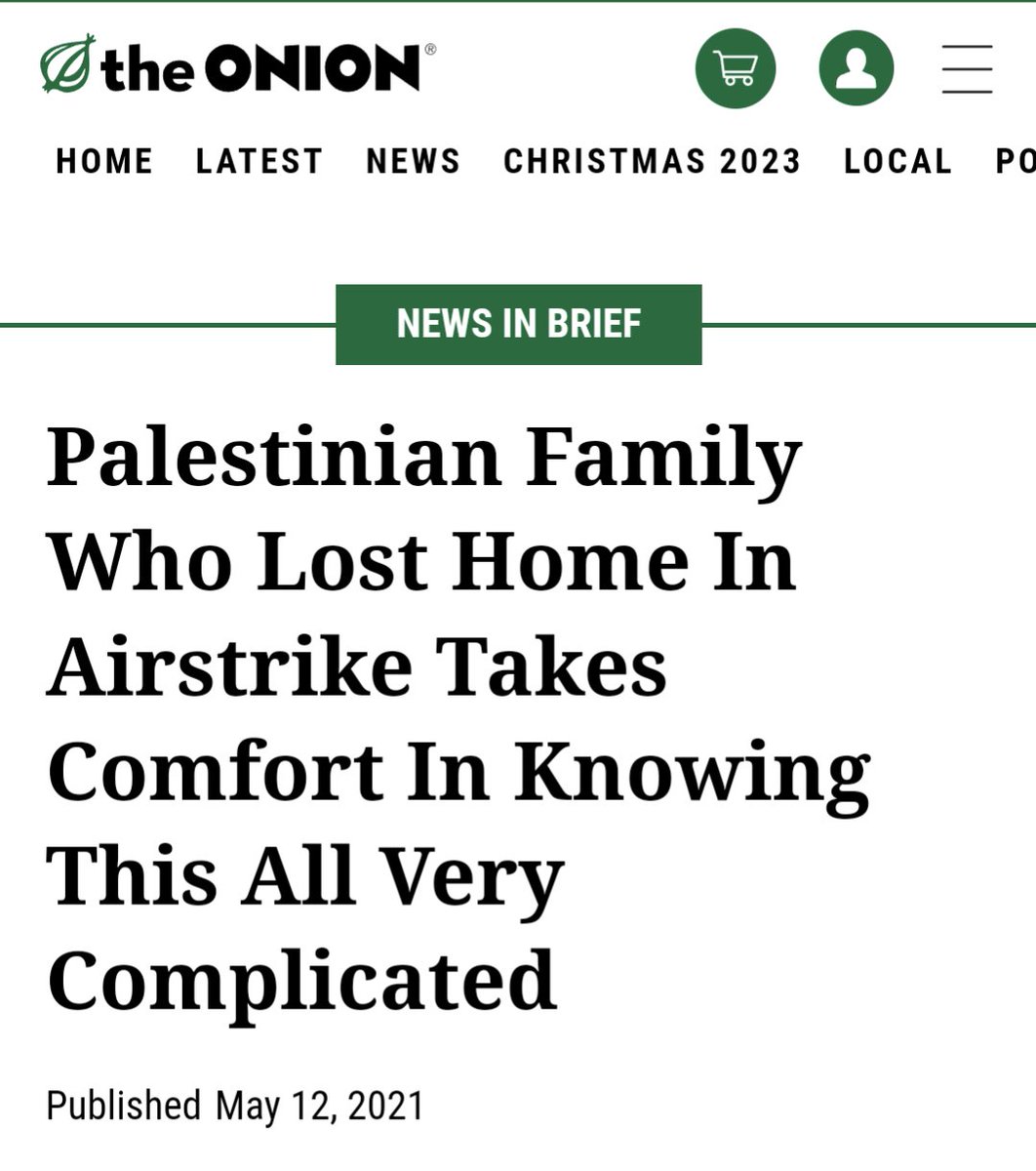 Check the date. The Onion is always on point