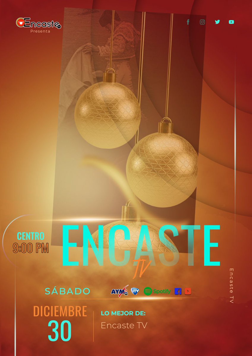 #EncasteTv 🐂🎙️

🗓️ Hoy 9pm.
📺 @AYMSports
📲 Facebook Live, Youtube.

➡️ Lo mejor de Encaste Tv 🐂