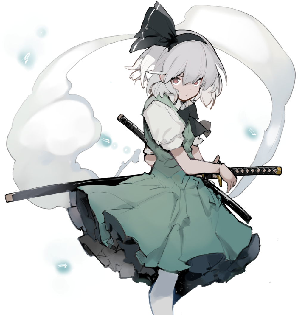 今までの本日の一枚 東方まだ一枚しか描いてないキャラセット  2019年1月 2023年11月頃制作  #本日の一枚 #東方 #ルーミア #魂魄妖夢 