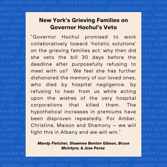 JosePerez718bk's tweet photo. @GovKathyHochul Ny grieving families on @GovKathyHochul  veto https://t.co/NUNVe1wqPT