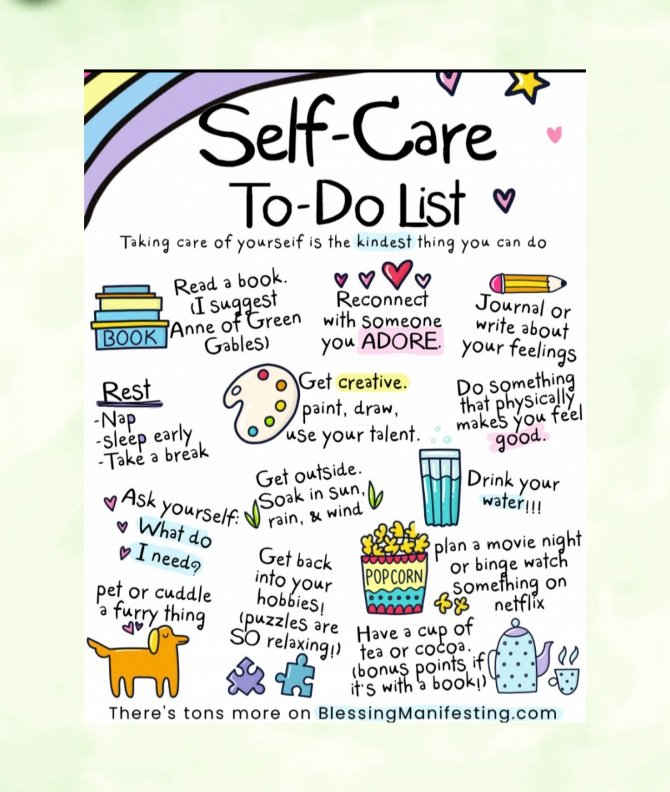 Self Care
Saturday...
#selfcare #selfcareisselflove
#selflove #loveyourself #takecareofyourself
#goeasyonyourself #takeiteasytoday
#selfcareisnotselfish 
#fibromyalgia #CFSME
#fibrosupportbymonica