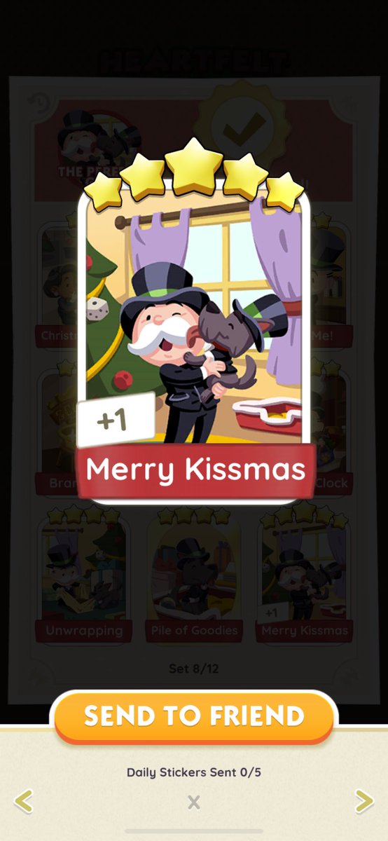 mulletjin's tweet photo. wts lfb

selling monopoly go sticker
Merry Kissmas 🌟 - ₱170 

can send asap, payment first 
🏷️ selling monopoly go wtt monogo https://t.co/DMYuX2lOdS
