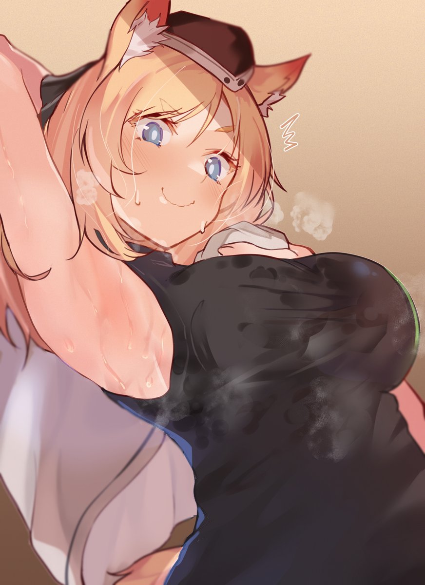 SmugBia's tweet photo. Oh, I did not see you there-

W-what, you wanna help me?
I suppose I won't mind you grabbing me a towel-

Y-you wanna be the towel?
Like.. stuff your face into my pits?

I guess if you really want... but don't let anyone else know.

Now go ahead-
Bury your face in my sweaty pits. https://t.co/wfFAadOMln