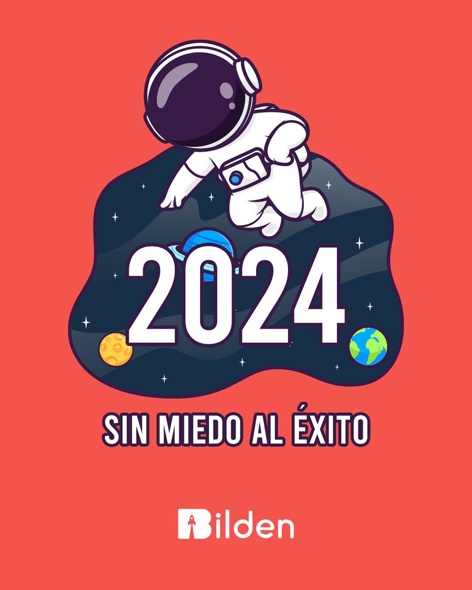 Vení 2024. Te esperamos sin miedo al éxito 😎. Feliz Año nuevo 🎇

#2024 #Bilden #Marketing #Digital