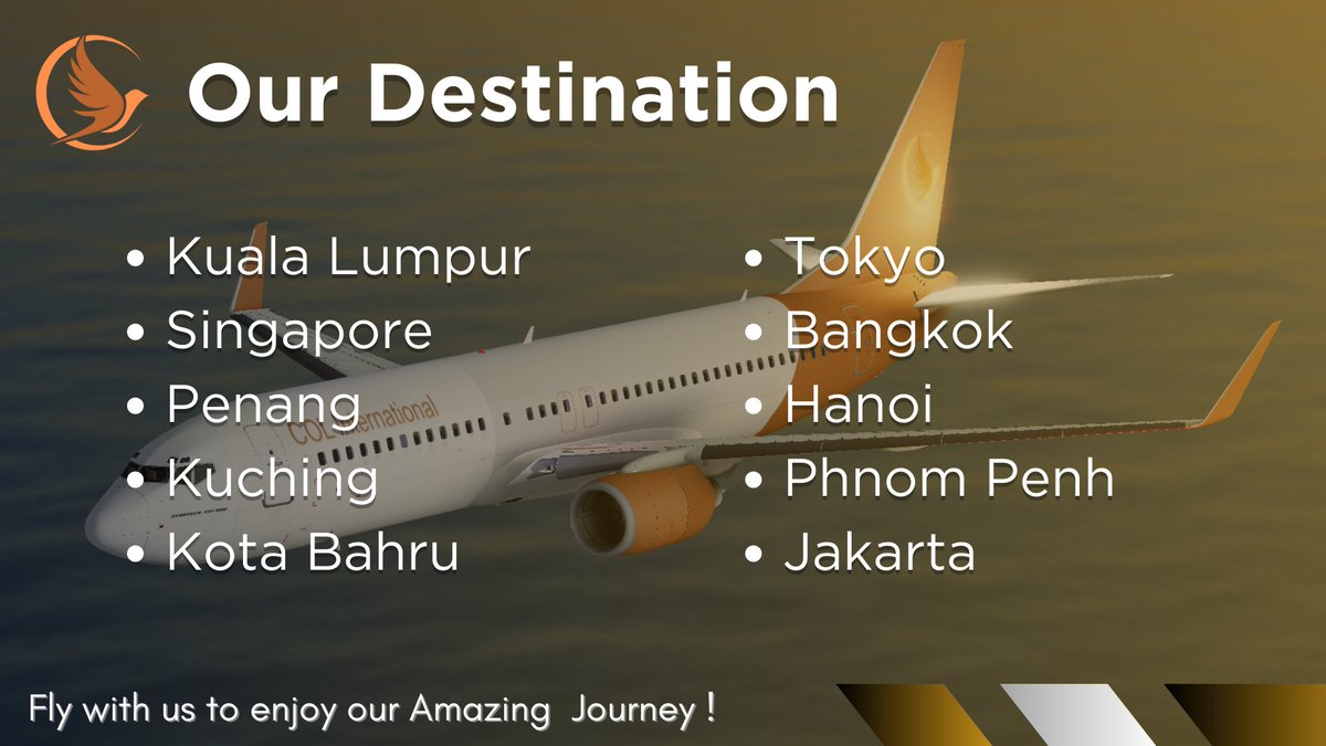 COLInternation1's tweet photo. Good Day! Come fly with us to all destinations that you wish to go for a break ! #colint #flywithCOL https://t.co/GWqmY83ybh
