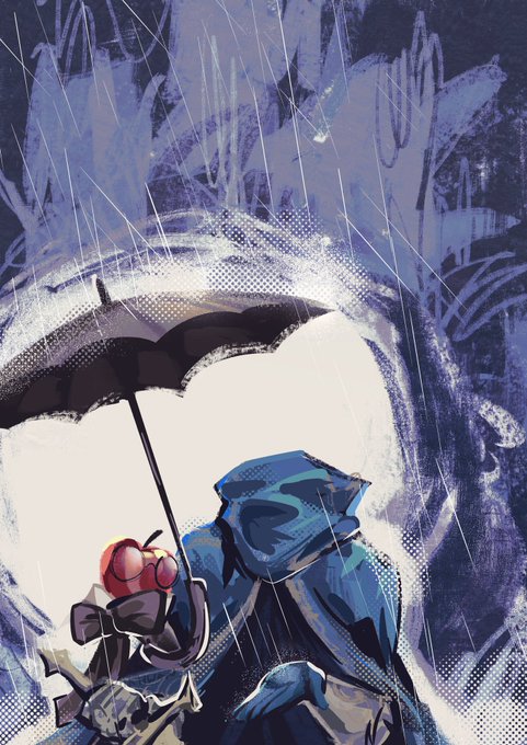 「shared umbrella」 illustration images(Latest｜RT&Fav:50)