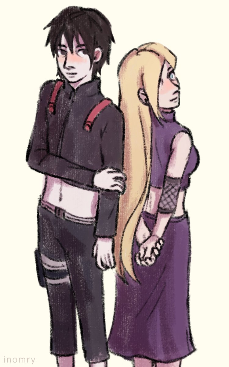 Haven’t drawn these two in a while #sai #ino #saiino #inosai #narutofanart