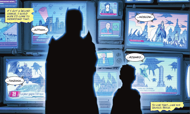 Koga98's tweet photo. El Monumento a la Bandera de Rosario en un comic de Batman (Flashpoint Beyond #6, 2022) @argentinaencine https://t.co/PFU2JyhQmd
