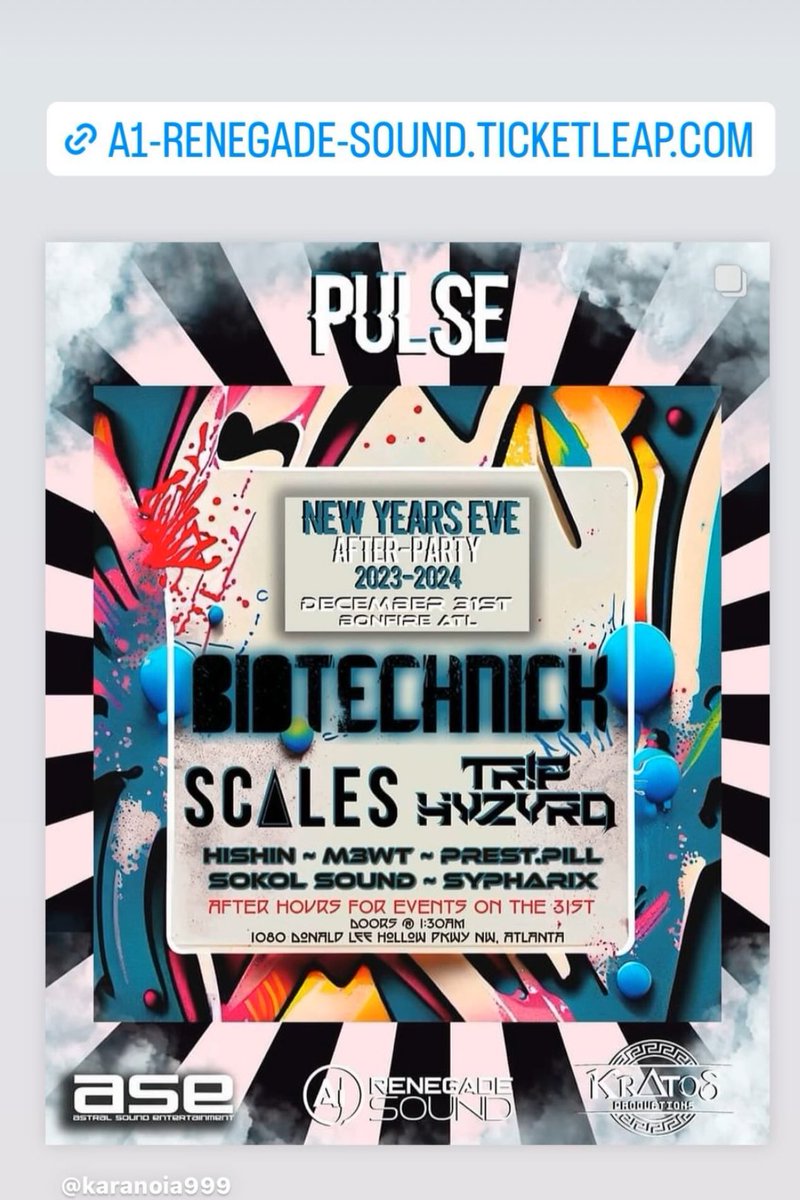 SecretPartysAtl's tweet photo. Tomorrow Night >  Doors at 130AM  The First Party of 2024 #NYEVEAfter #A1Sound #Kratos #Pulse #atlanta #atlantaclublife #EDM 
 $20 Parking and $20 Door Fee  Cheaper Parking Only $11 in Adv > >.     https://t.co/CEM1r1aMHz https://t.co/alQNTKKLA2