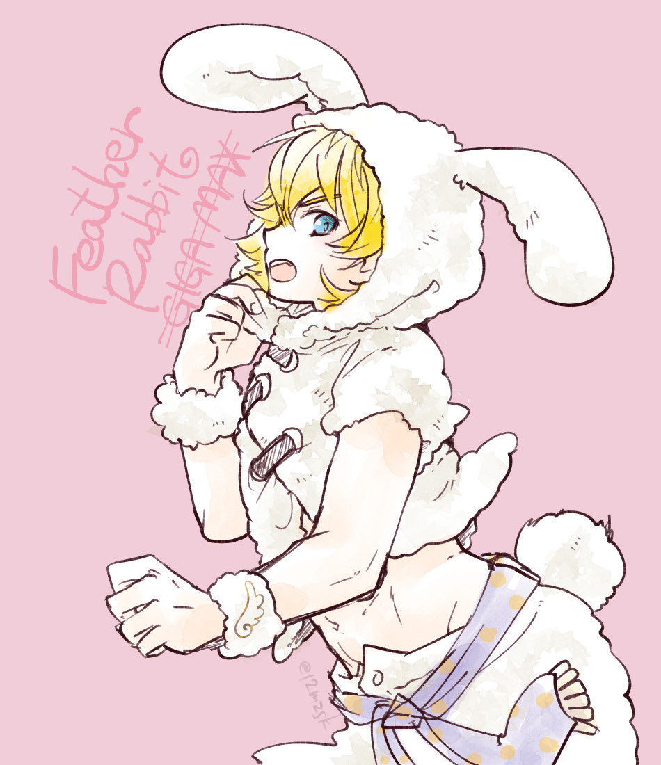 12mzsk's tweet photo. 衣装コンセプトも頭身もなんもかんもバラバラな🐰フェザ&amp;ラン
卯年にバニー描かずに終わるわけにいかないのでは？と思った次第です https://t.co/HbW2bXLEYG