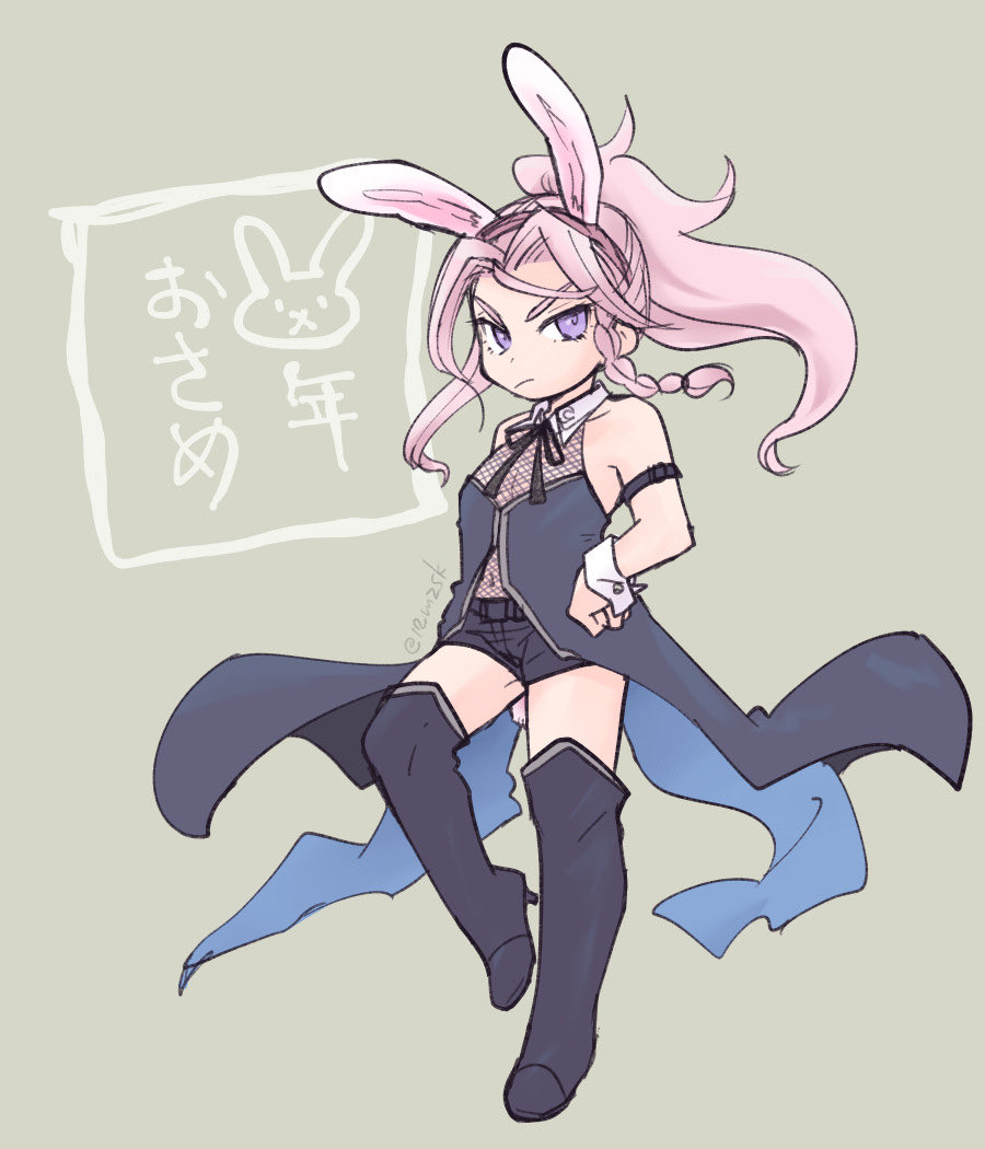 12mzsk's tweet photo. 衣装コンセプトも頭身もなんもかんもバラバラな🐰フェザ&amp;ラン
卯年にバニー描かずに終わるわけにいかないのでは？と思った次第です https://t.co/HbW2bXLEYG