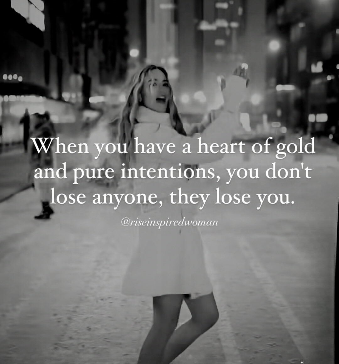 Indeed. 
Heart of gold for the win. 💛
#truerevolutioncoaching #pureintentions #heartofgold #theirloss #bye #betteroff #lifecoach #healthcoach #truth #cleanheart #goodness #love