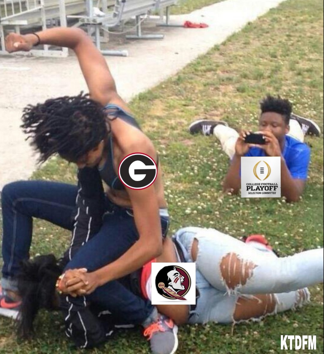 _KThr33_'s tweet photo. The Committee got it right 🤣🤣🤣 #SEC #FSUvsUGA #CapitalOneOrangeBowl https://t.co/z6cBZrxRTt