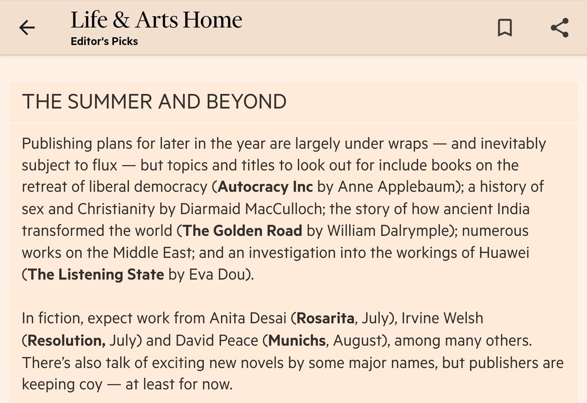DalrympleWill's tweet photo. The publication of my new book, The Golden Road: How Ancient India Transformed the World, announced @FT:

What to read in 2024 - https://t.co/FxnAHP1ReG 

It will be published globally by Bloomsbury in September
 @BloomsburyBooks 
@BloomsburyIndia 
@BloomsburyPub https://t.co/iAhxKrvrgT