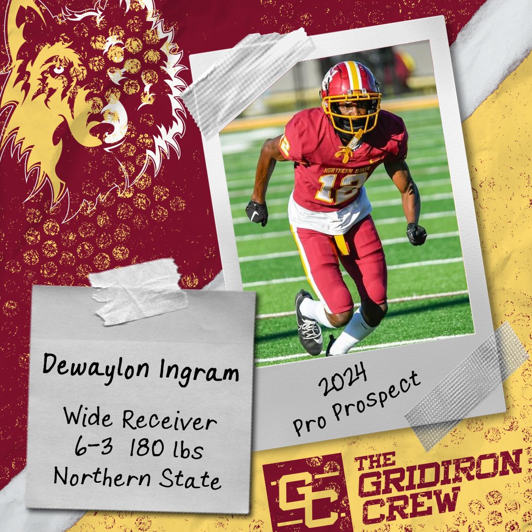 ⚠️ Attention Pro Scouts, Coaches, and GMs ⚠️

You need to look at 2024 Pro Prospect, Dewaylon Ingram <a href="/DewaylonIngram/">Deway</a>, a WR from <a href="/NSUWolves_FB/">Northern State Football🐺 🏈</a>

👀 See our Interview: thegridironcrew.com/dewaylon-ingra…

#2024ProProspect #DraftTwitter #NFLDraft #NFL #CFLDraft #CFL #ProFootball 🏈