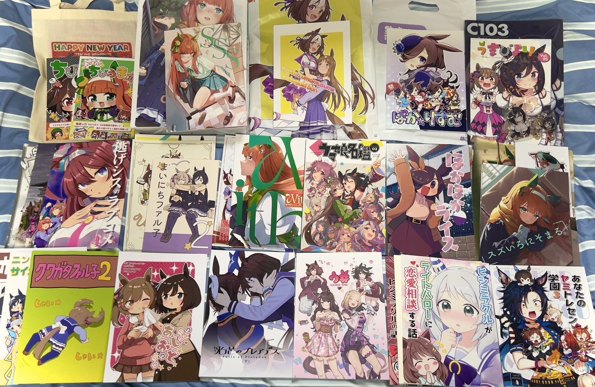 c103戦利品‼︎✨
うん!一般参加だから張り切っていっぱい買った!
正月休み楽しませていただきます〜🙏 