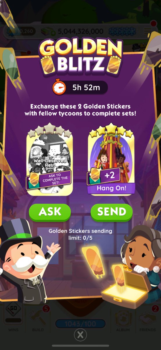enkartei's tweet photo. wtt lft monopoly go trade

have: 
hang on (set 12)

want: 
well-deserved rest (set 11)

#monopolygo #monopolygotrade https://t.co/uKF4QAbmXm