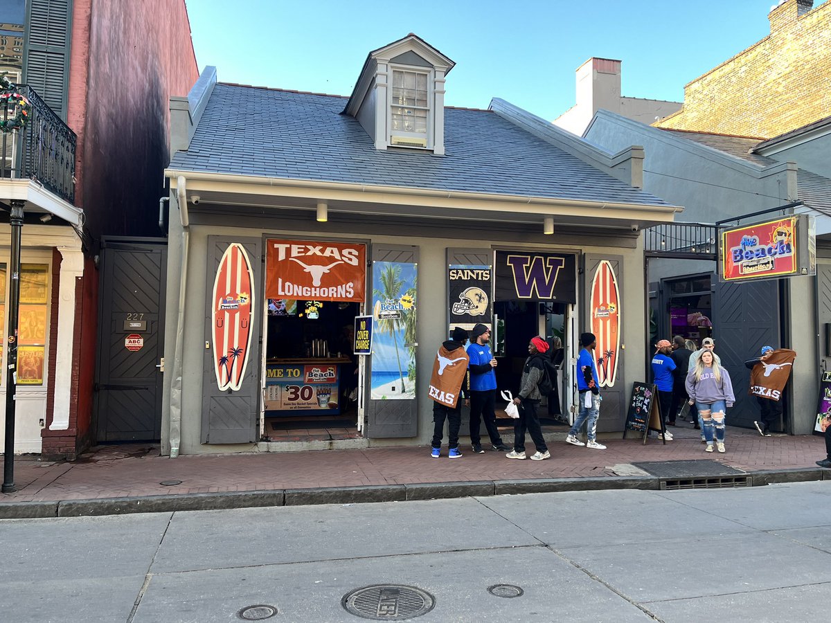 Made it to NOLA yesterday, and went down to Bourbon Street today!  We ran into a lot of Longhorn fans!!  #HookEm #LonghornNation