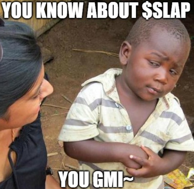 N3SLAP's tweet photo. #WAGMI 

Register for early airdrop distribution -> https://t.co/W35EY93Aez

$SLAP #Airdrop #gem #gemhunter
#Meme #Altseason https://t.co/hrWyw3smid