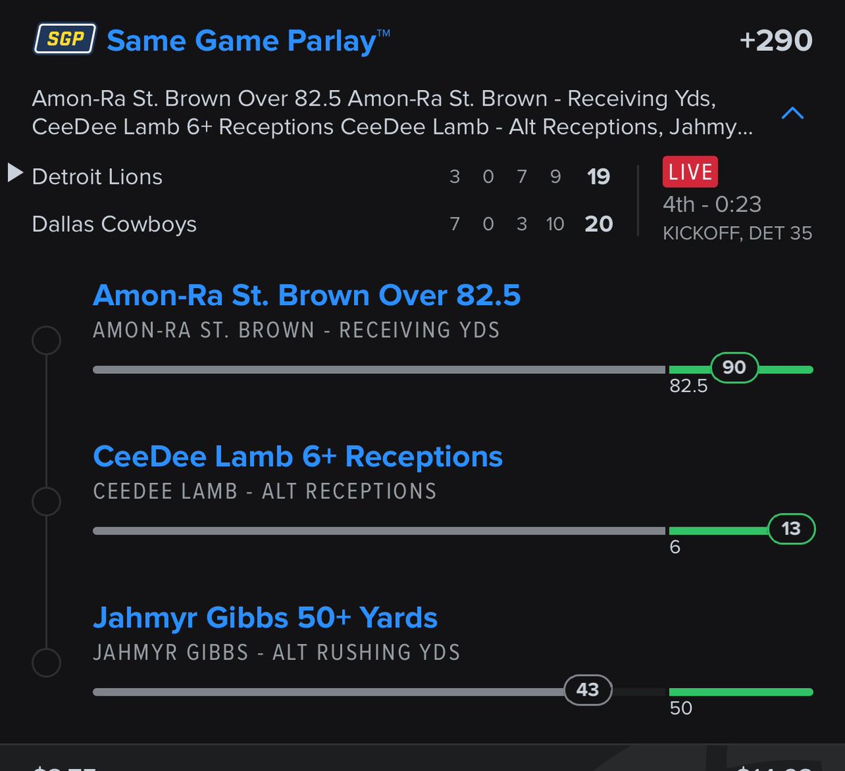 n_evans92's tweet photo. @CodyBrownBets Built on to yours and almost cashed all 3 could have been a big night😮‍💨 https://t.co/fYokBUPIE6