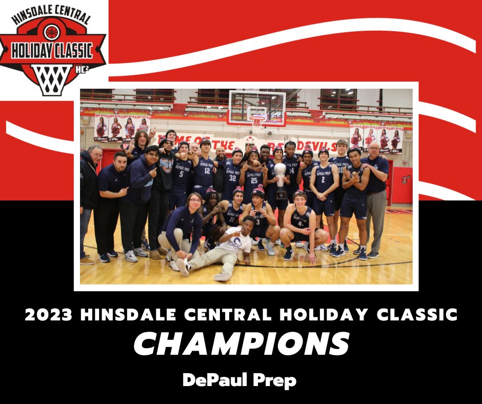 Your 2023 Hinsdale Central Holiday Classic Champions - The DePaul Prep Rams!