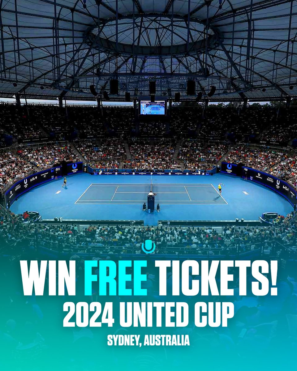 We're giving away 8️⃣ pairs of tickets to this year's <a href="/UnitedCupTennis/">United Cup</a> in Sydney! 🇦🇺

Jan 1 | 🇫🇷 vs 🇩🇪
Jan 3 | 🇬🇷 vs 🇨🇦

Simply retweet this post for your chance to win! 🔁