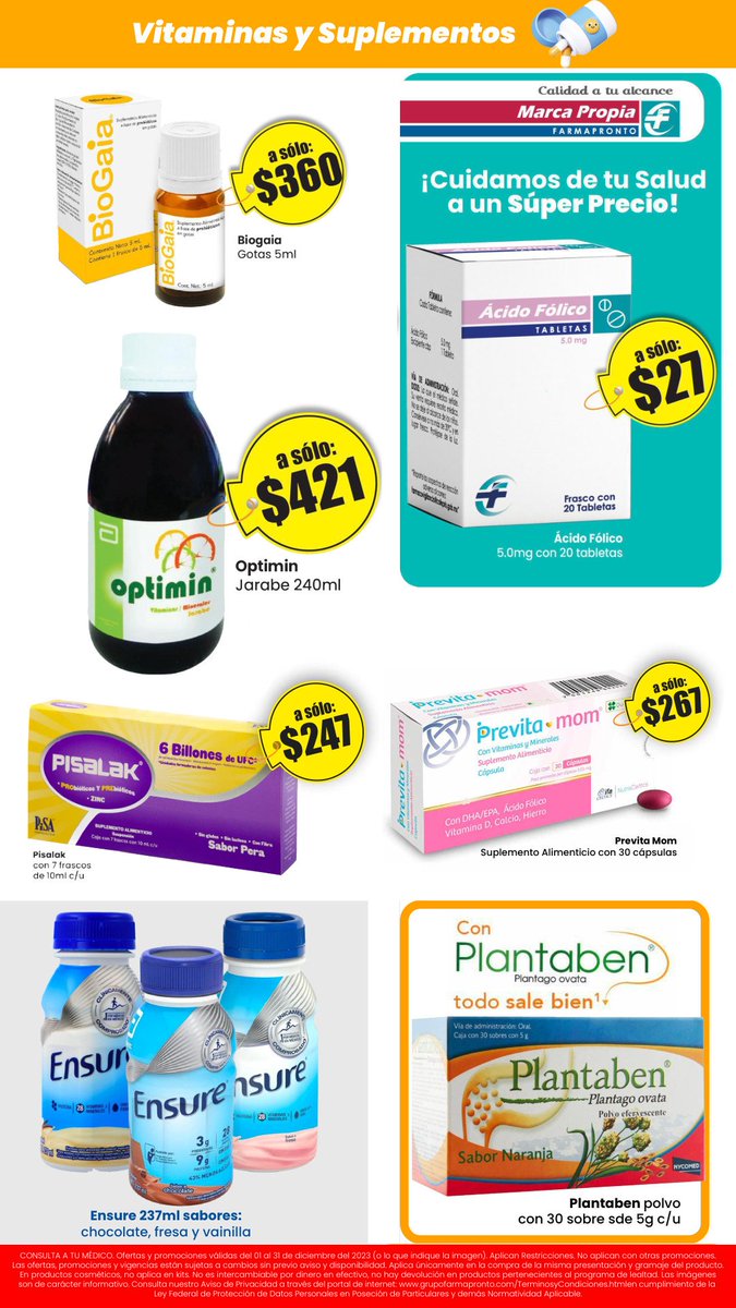 TrechoInforma's tweet photo. 📢 ¡Súper *ofertas de #Farmapronto durante diciembre!
Te esperamos en sucursal #Taxco: Avenida de los Plateros número 168 (entre Ferretería La Unión y Bancomer). Tel: 📞 5532705704 (puedes enviar WhatsApp).

👀💙Catálogo completo de las #prontofertas-> https://t.co/edznH9ZbCn https://t.co/dKeI4Eb2o4